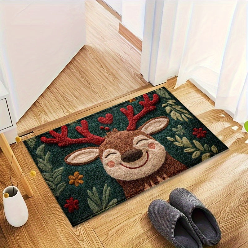 Christmas Reindeer Door Mat – Soft, Durable & Festive | MerryStep TARHUS