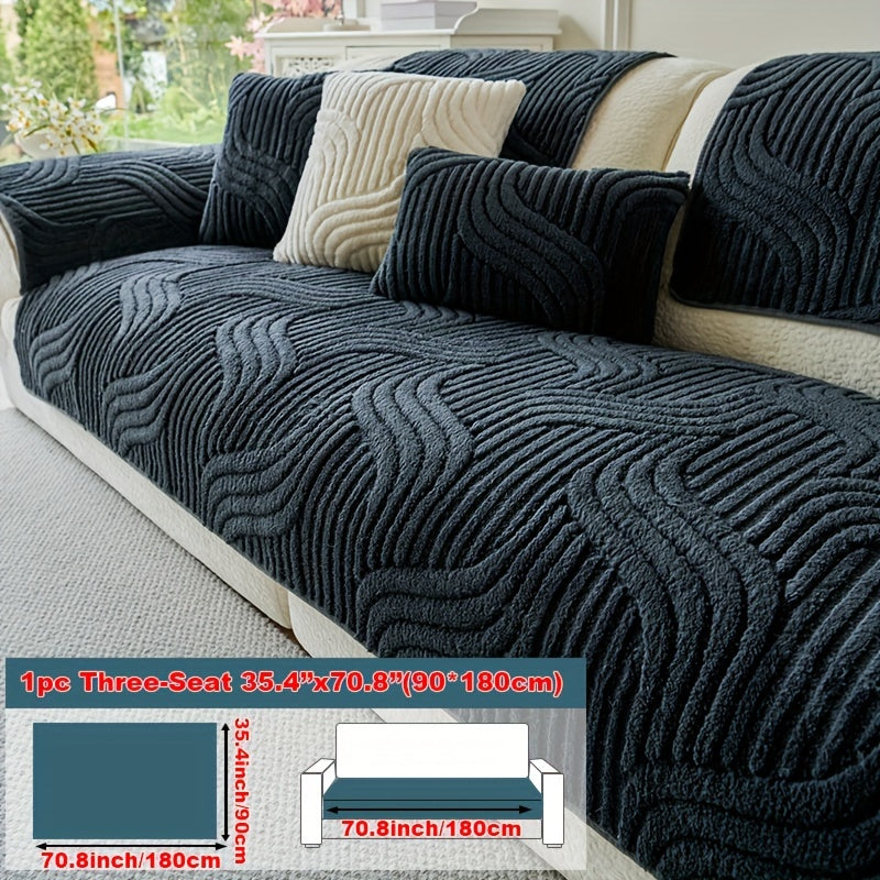 Luxury Plush Non-Slip Sofa Cover – Breathable Pet-Friendly Couch Protector - TARHUS