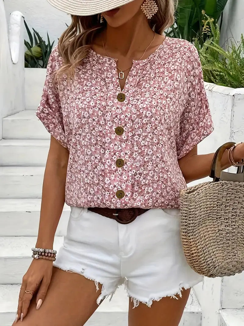 Amelia | Wildflower Notch Blouse TARHUS  Default