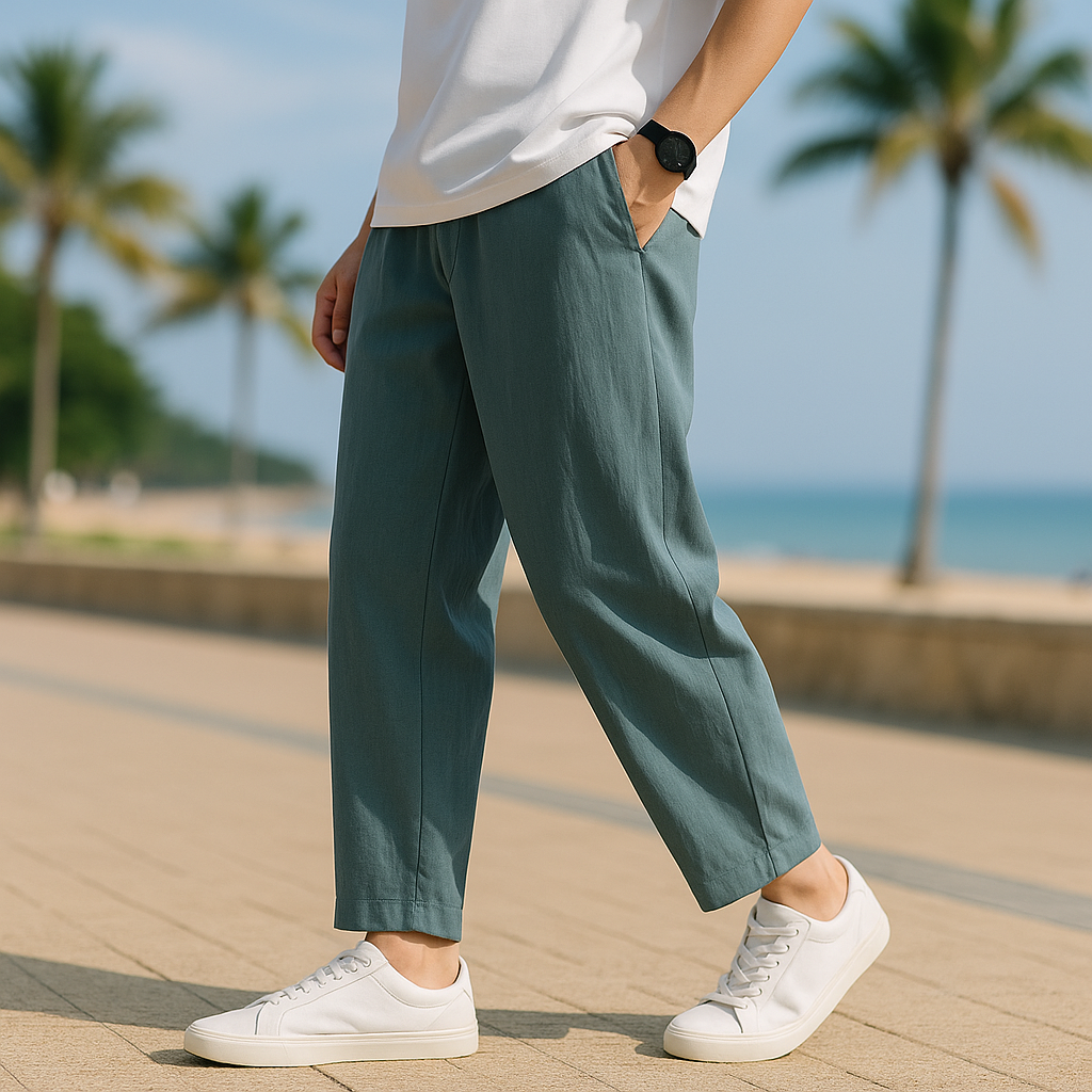 Soffio - Cotton Linen Pants - TARHUS