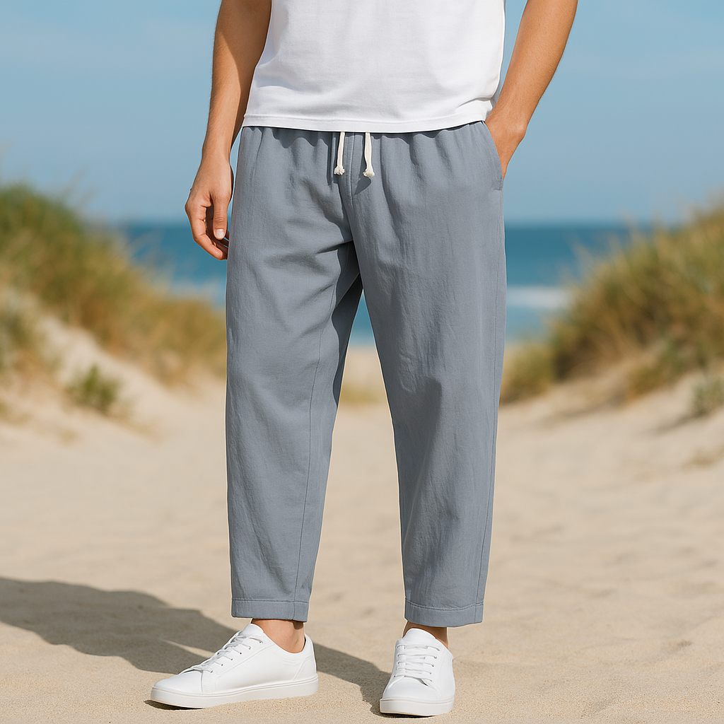 Soffio - Cotton Linen Pants - TARHUS