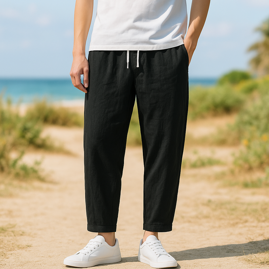 Soffio - Cotton Linen Pants - TARHUS