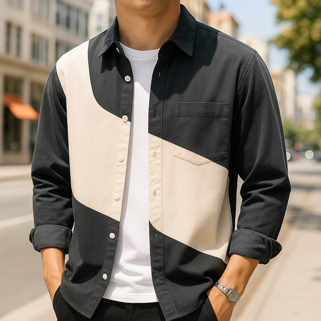 Altero - Cotton Bicolor Shirt - TARHUS