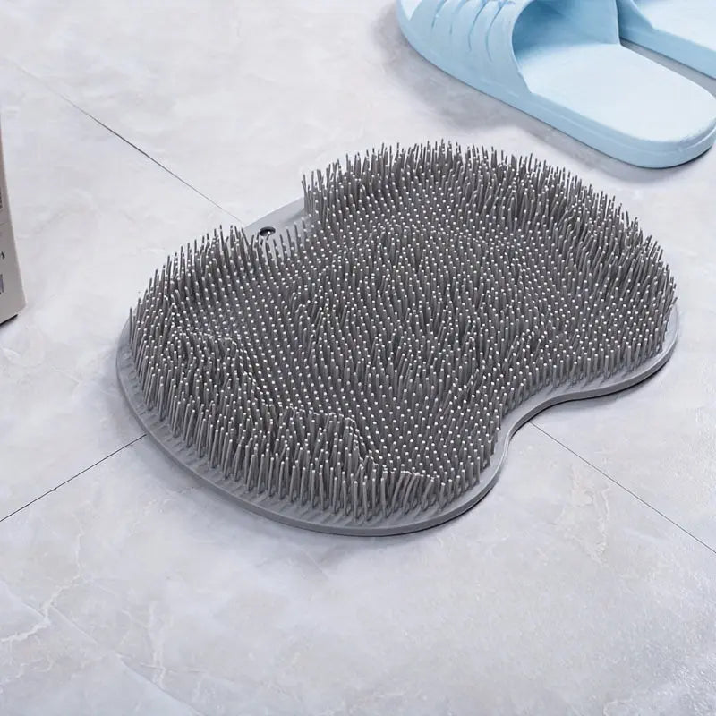 [Non-Slip] Non-Slip Silicone Back Scrubber & Massage Pad | TPR Material, Silicone | Non-Slip, Easy to Clean | Exfoliating Bath Mat | Body Care, Relaxing Foot | Pink | Easy to Clean TARHUS