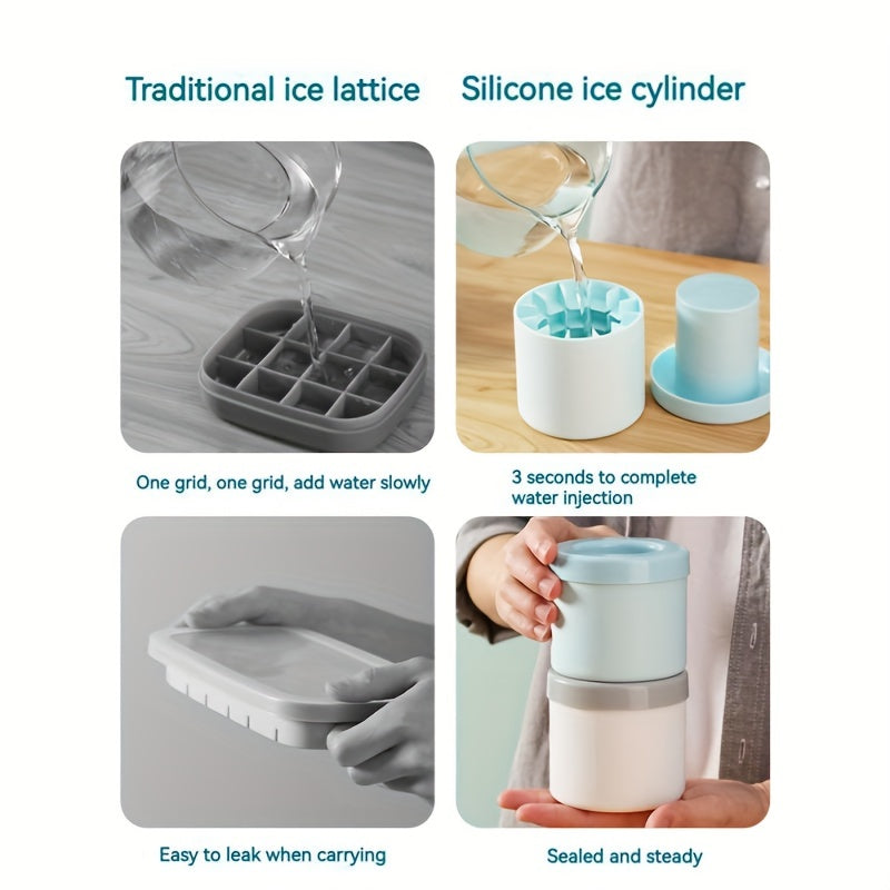 [Up to 60 Easy-Release Cubes] 1pc, Make Perfectly-Shaped Ice Cubes With This Easy-Release Silicone Ice Cube Mold - Holds Up To 60 Cubes! Kitchen Accessories TARHUS