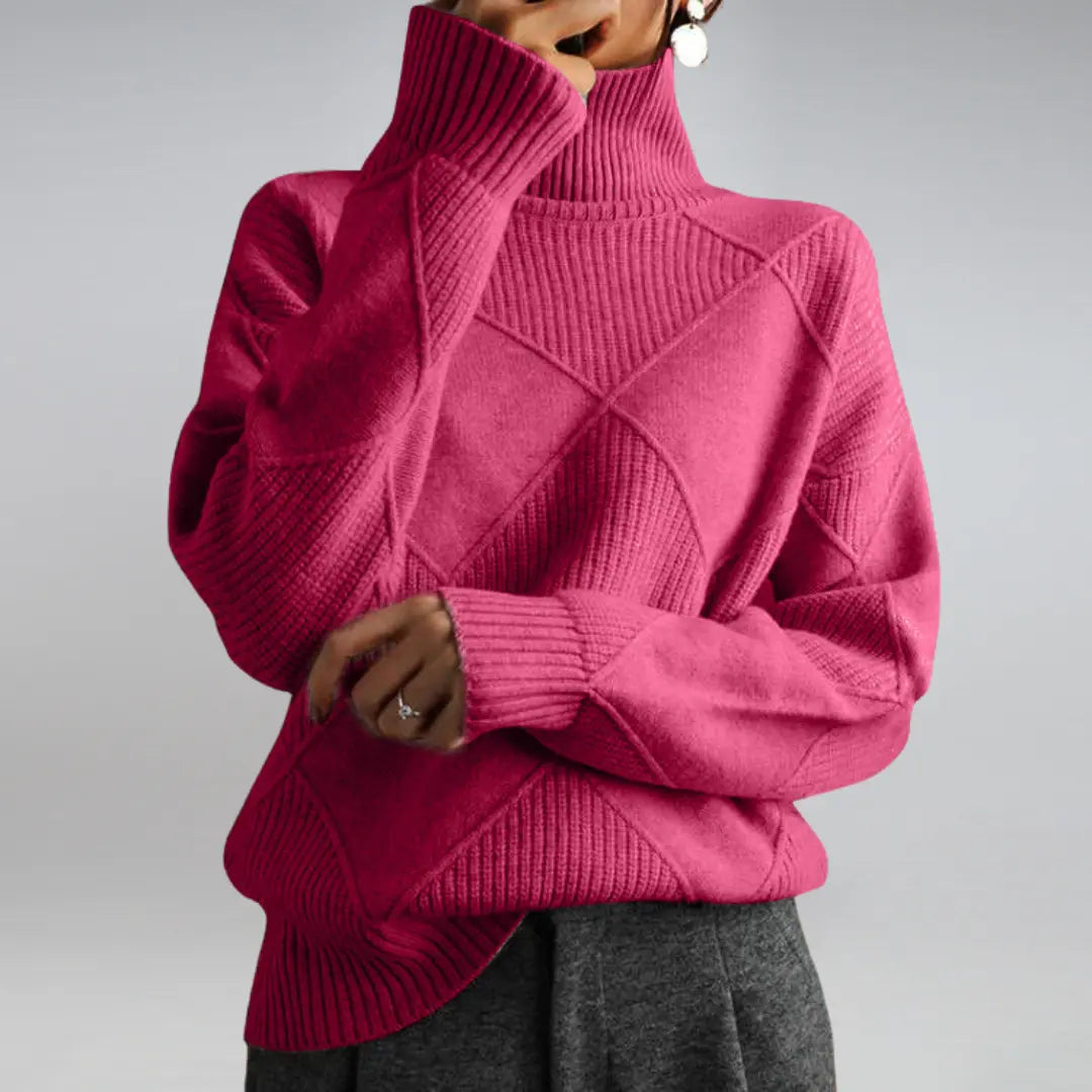 Diana - Cashmere Turtleneck Sweater - TARHUS