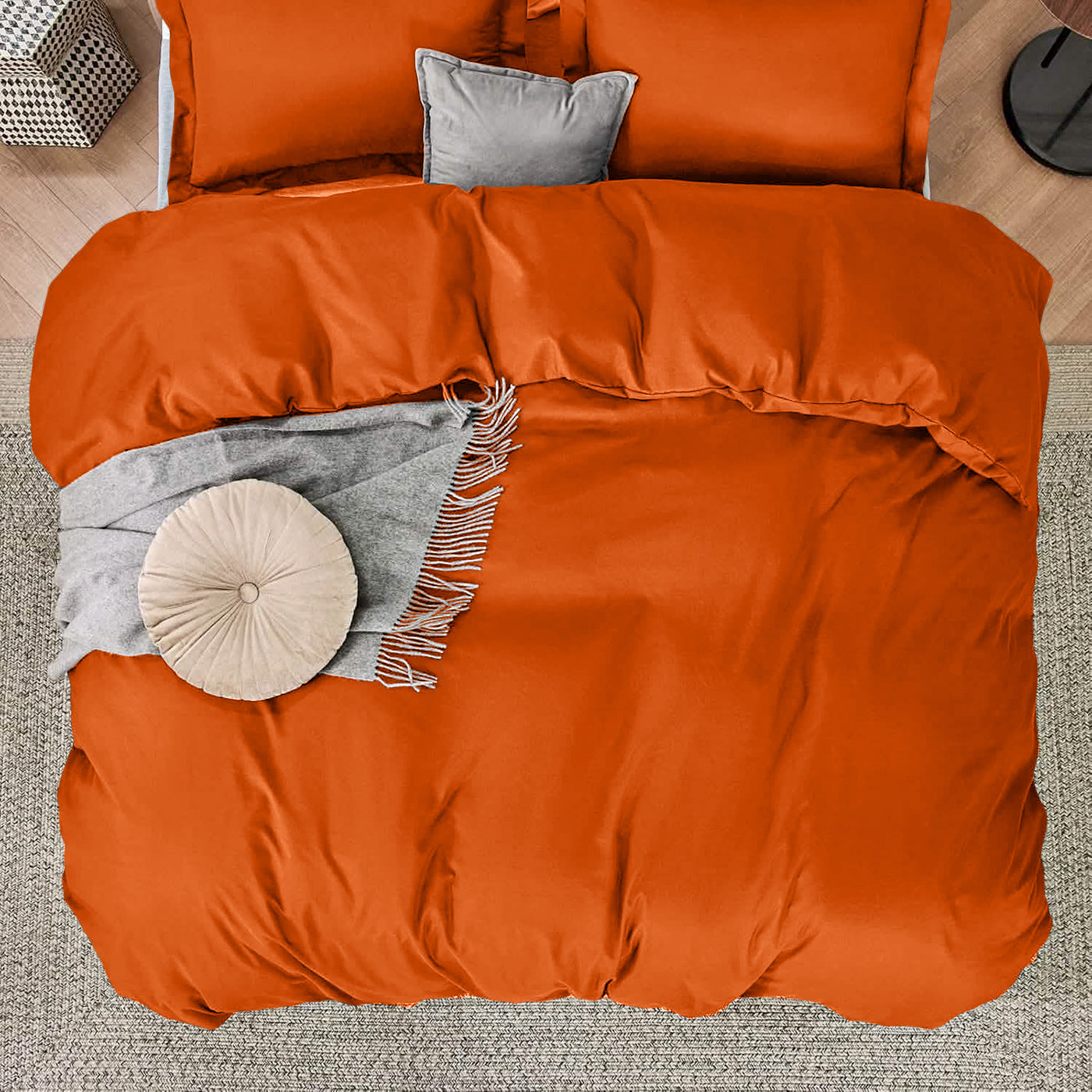 Egyptian Cotton Doona Cover Set TARHUS  Quilt Cover Set