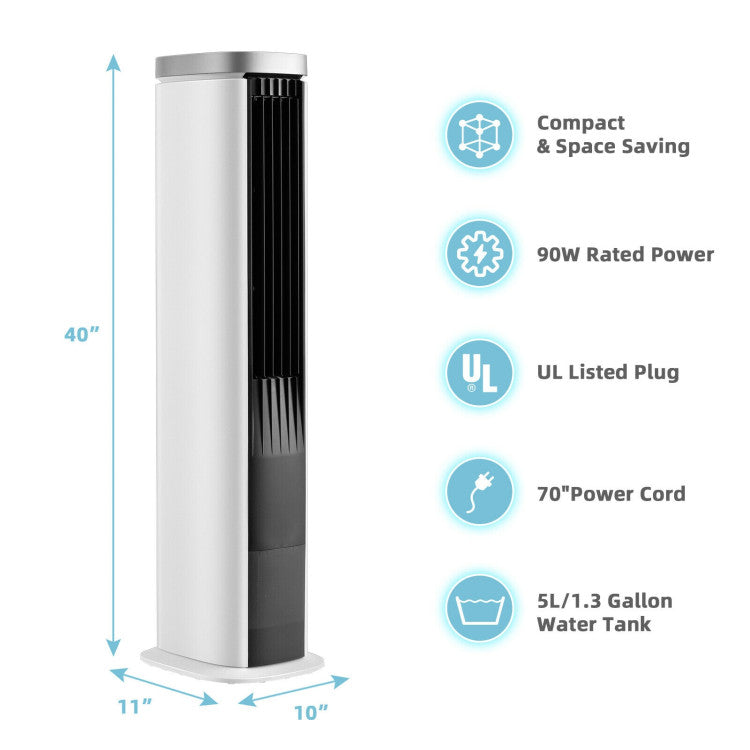 Climora | 3-in-1 Evaporative Cooler – Portable Air Fan with Timer & 5L Tank