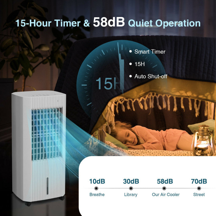 Coolora | Evaporative Air Cooler – Portable 3-in-1 Cooling Unit with 5L Tank & Remote