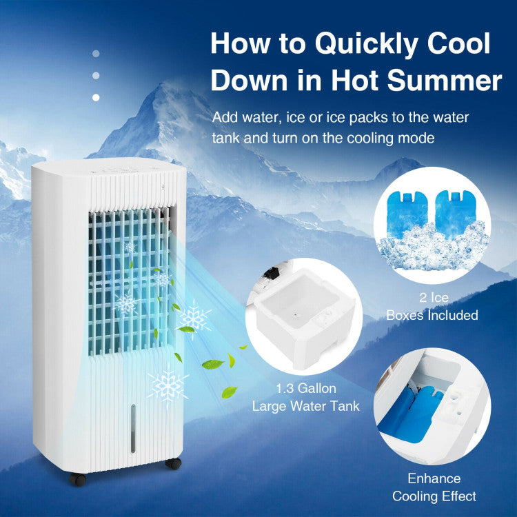 Coolora | Evaporative Air Cooler – Portable 3-in-1 Cooling Unit with 5L Tank & Remote