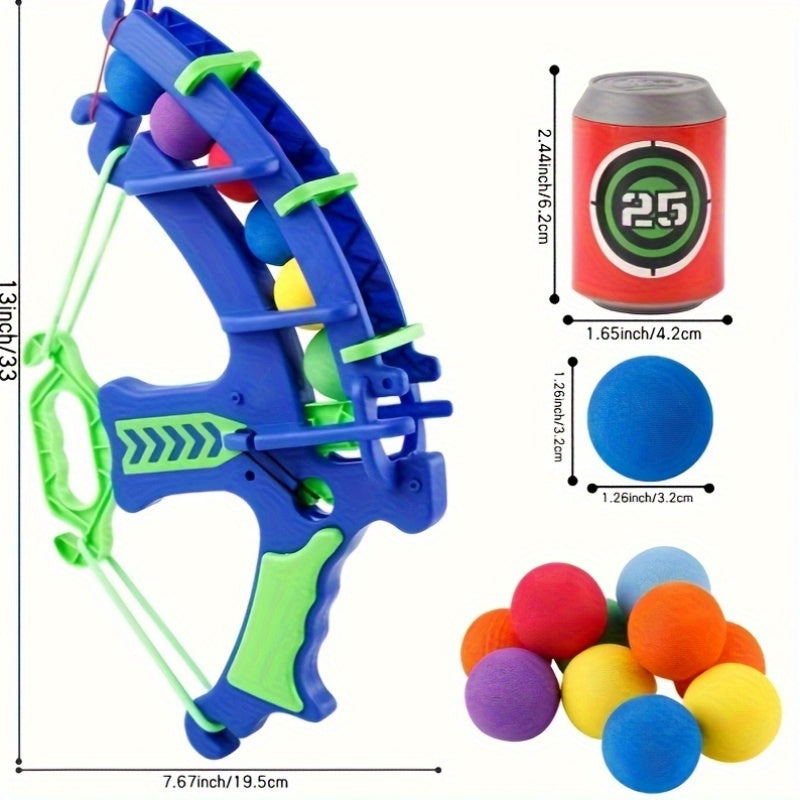 Colorful Ball Bow & Arrow Toy – Safe Indoor & Outdoor Shooting Game Set for Kids TARHUS