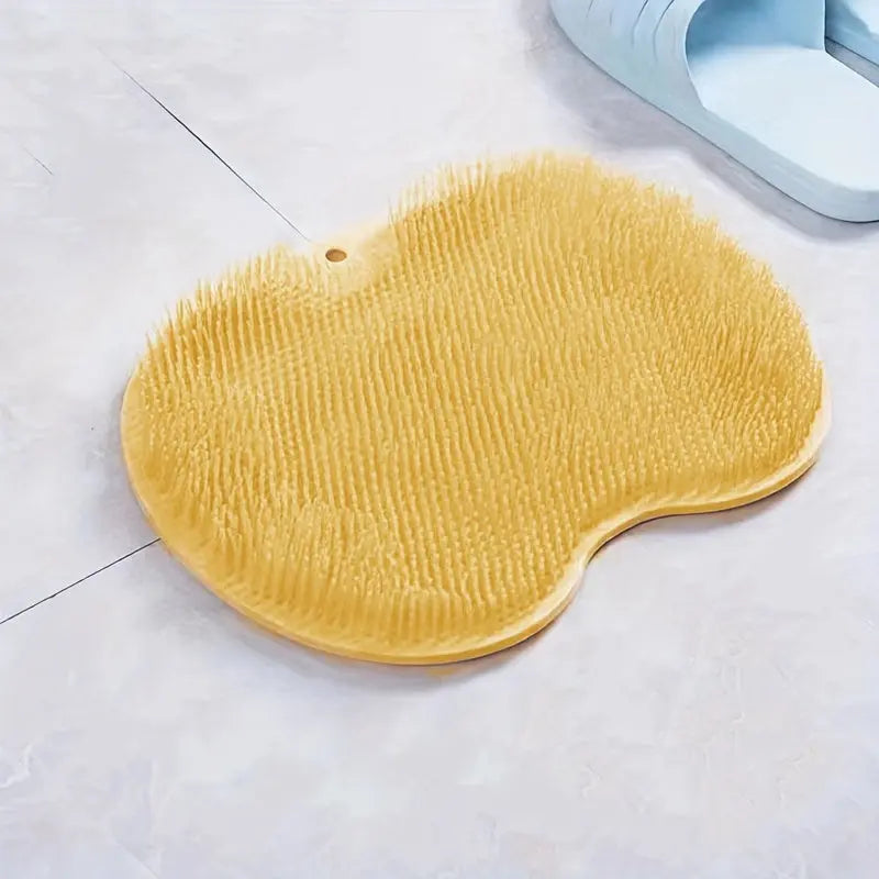 [Non-Slip] Non-Slip Silicone Back Scrubber & Massage Pad | TPR Material, Silicone | Non-Slip, Easy to Clean | Exfoliating Bath Mat | Body Care, Relaxing Foot | Pink | Easy to Clean TARHUS