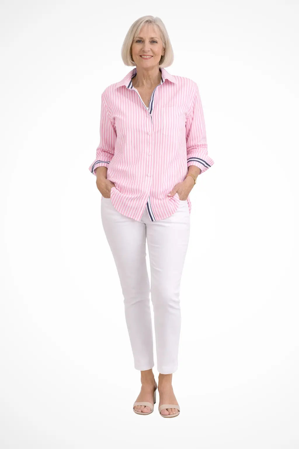 Margot | Women Striped Oversized Long Sleeve Shirt TARHUS