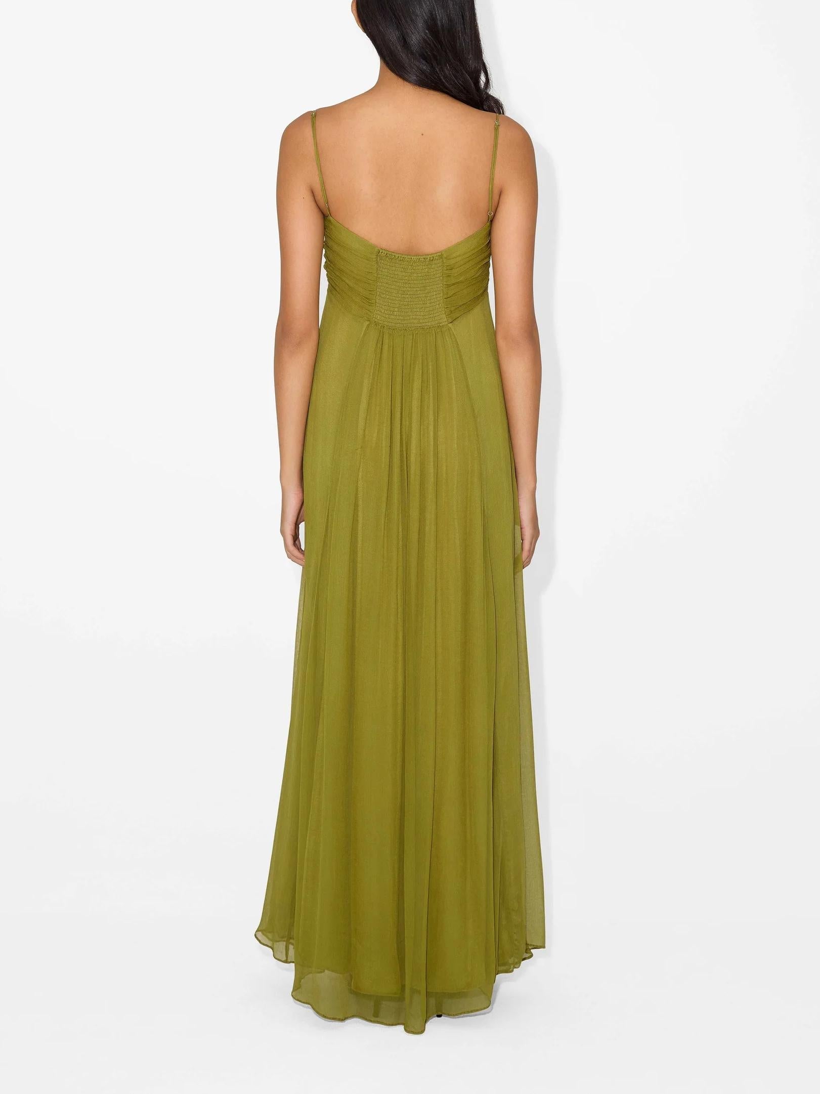Women's Sleeveless Ruched Bust Keyhole Maxi Dress - Adjustable Straps TARHUS  Dresses