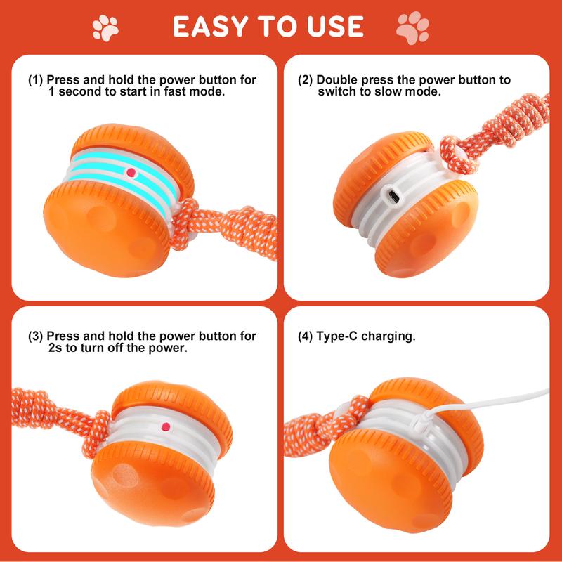 Interactive Dog Toy | Smart Rolling Ball for Active Pets TARHUS