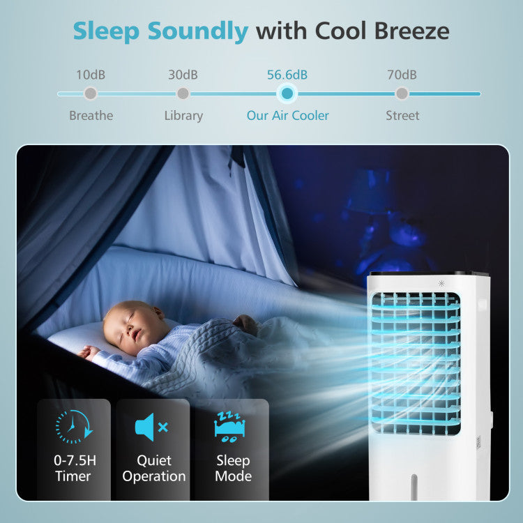 Soraya | 4-in-1 Air Cooler – High-Capacity Evaporative Cooling with 12L Tank & Ice Packs