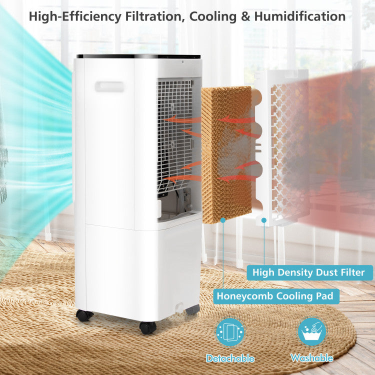 Soraya | 4-in-1 Air Cooler – High-Capacity Evaporative Cooling with 12L Tank & Ice Packs