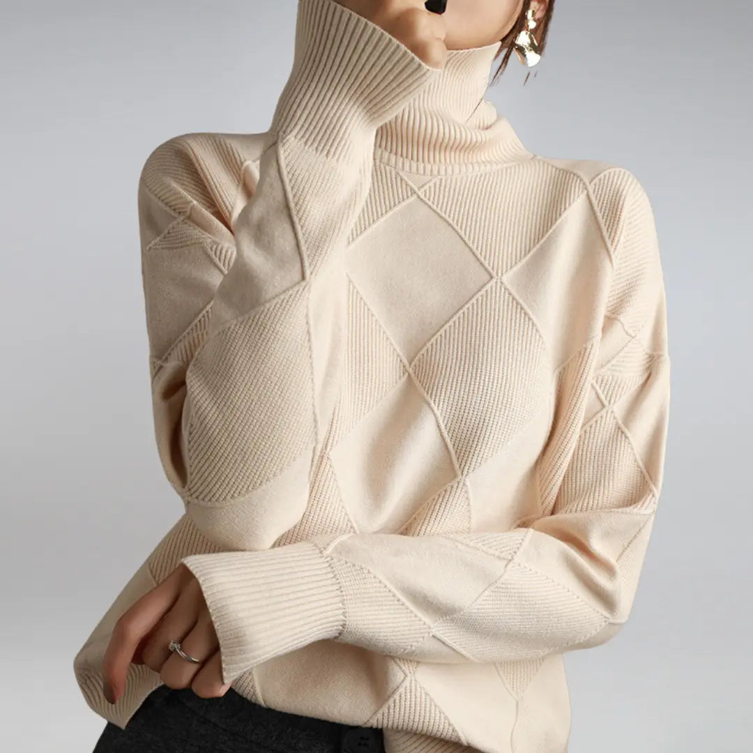 Diana - Cashmere Turtleneck Sweater - TARHUS