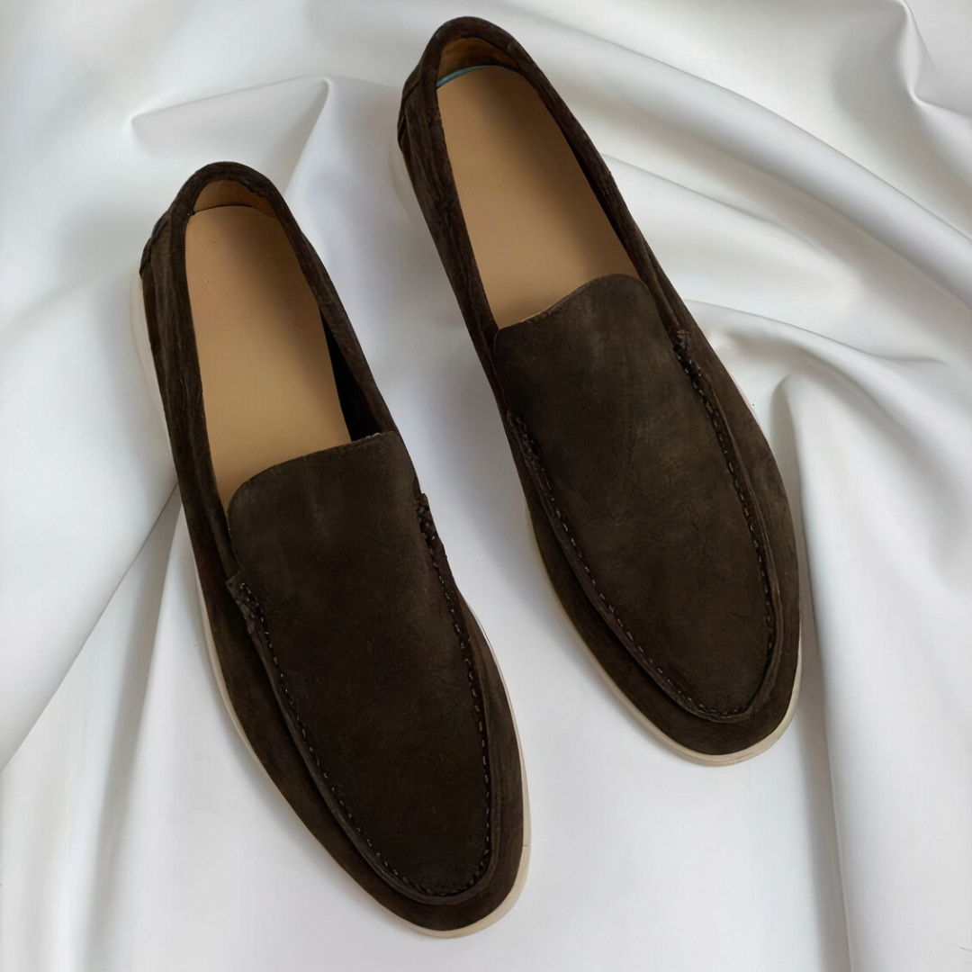 Avventura - Vintage men's leather loafers