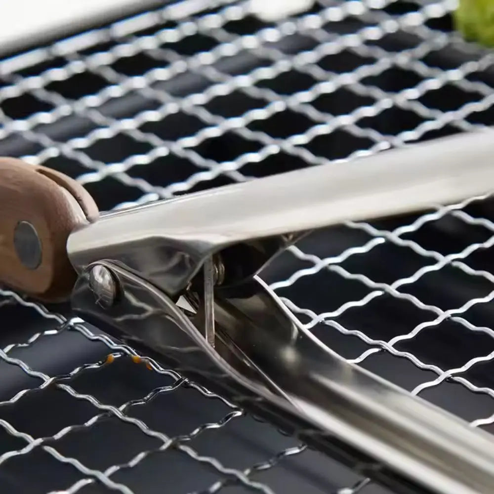 Wood & Steel Kitchen Tongs | Precision Grip – Everyday Cooking Control TARHUS  Cooking Utensils