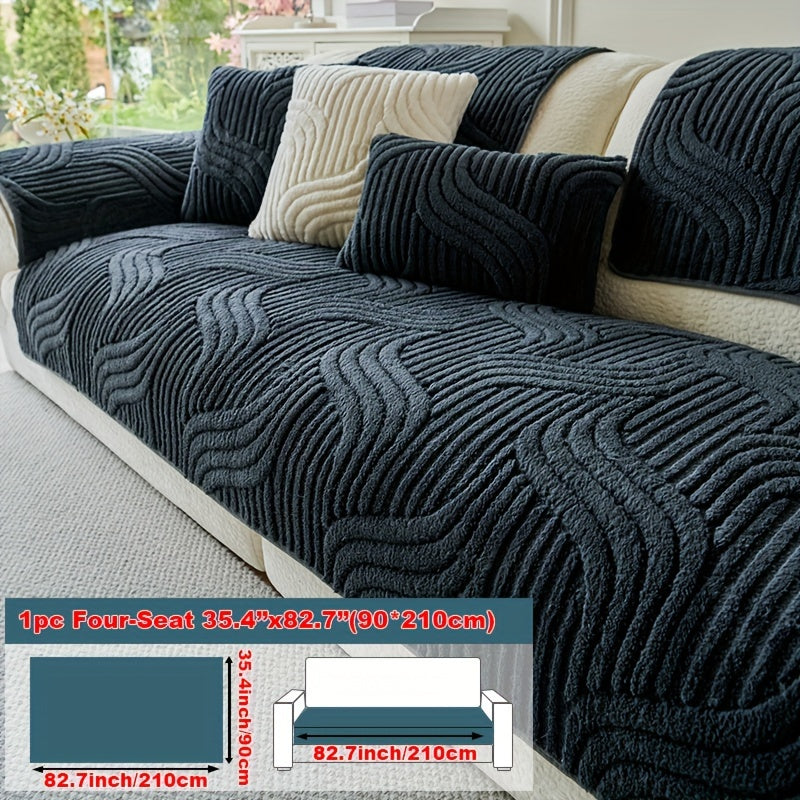 Luxury Plush Non-Slip Sofa Cover – Breathable Pet-Friendly Couch Protector - TARHUS