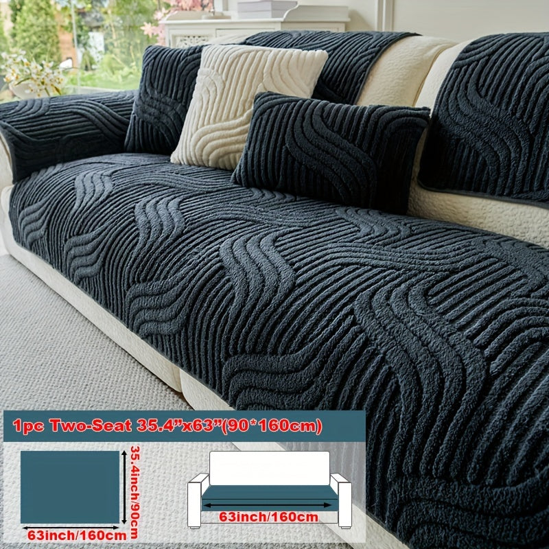Luxury Plush Non-Slip Sofa Cover – Breathable Pet-Friendly Couch Protector - TARHUS