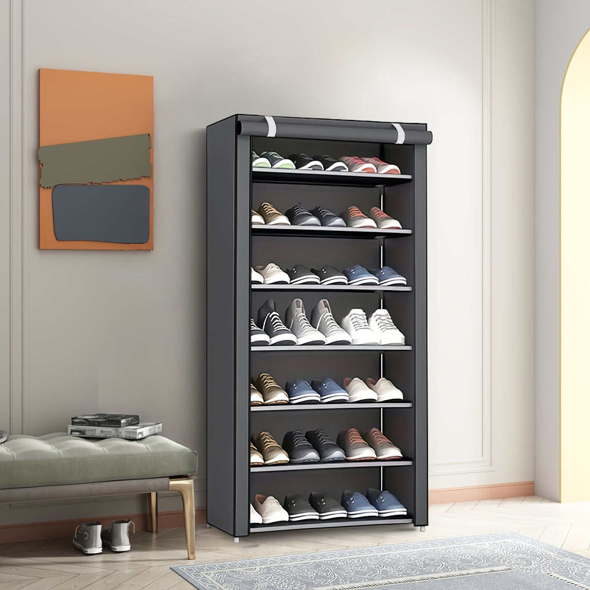 Portable Multi-Layer Shoe Organizer Rack – 6/8/10 Tier Storage - TARHUS
