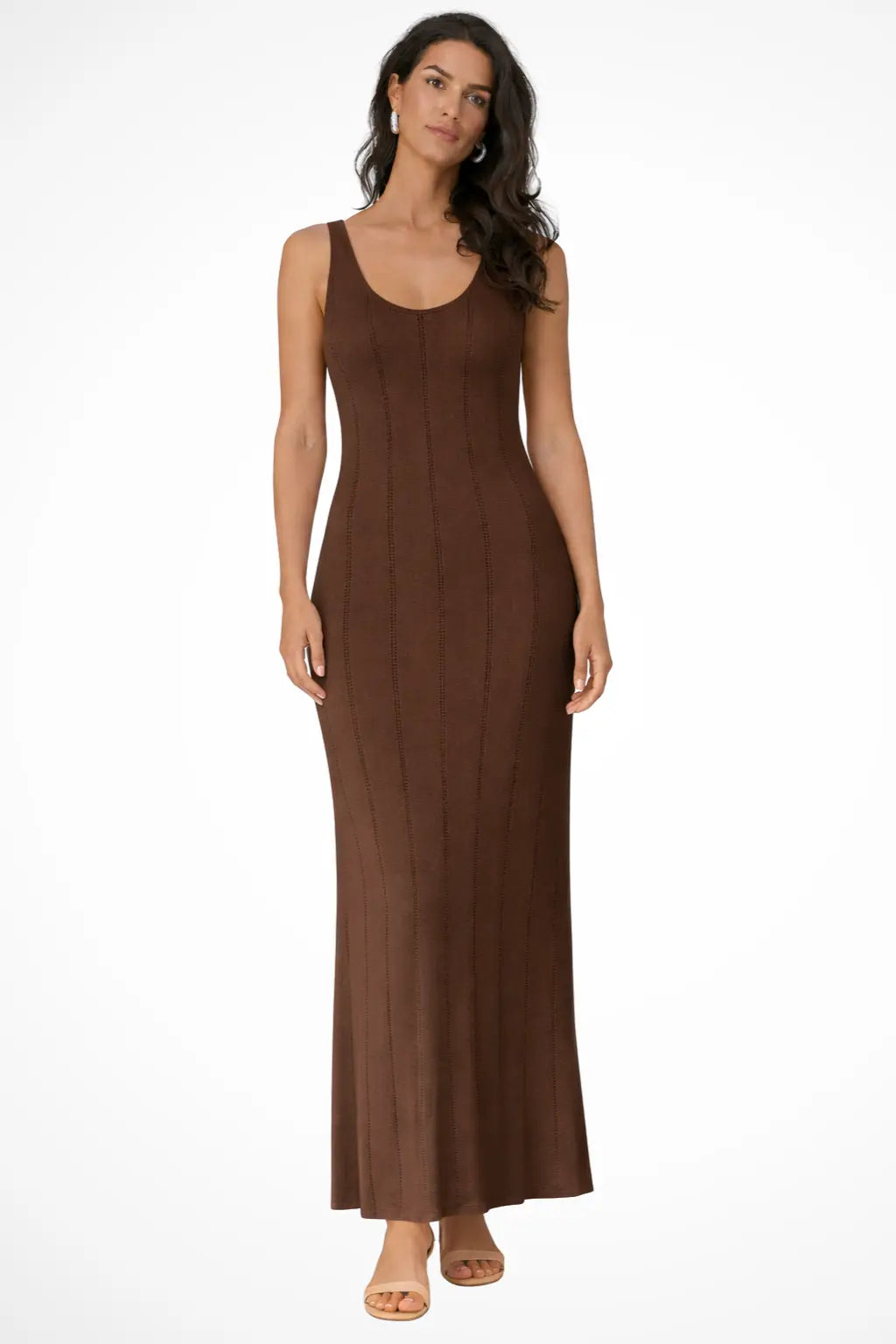 Serena | Women Sleeveless Knit Maxi Summer Wedding Guest Dress TARHUS  Maxi Dress