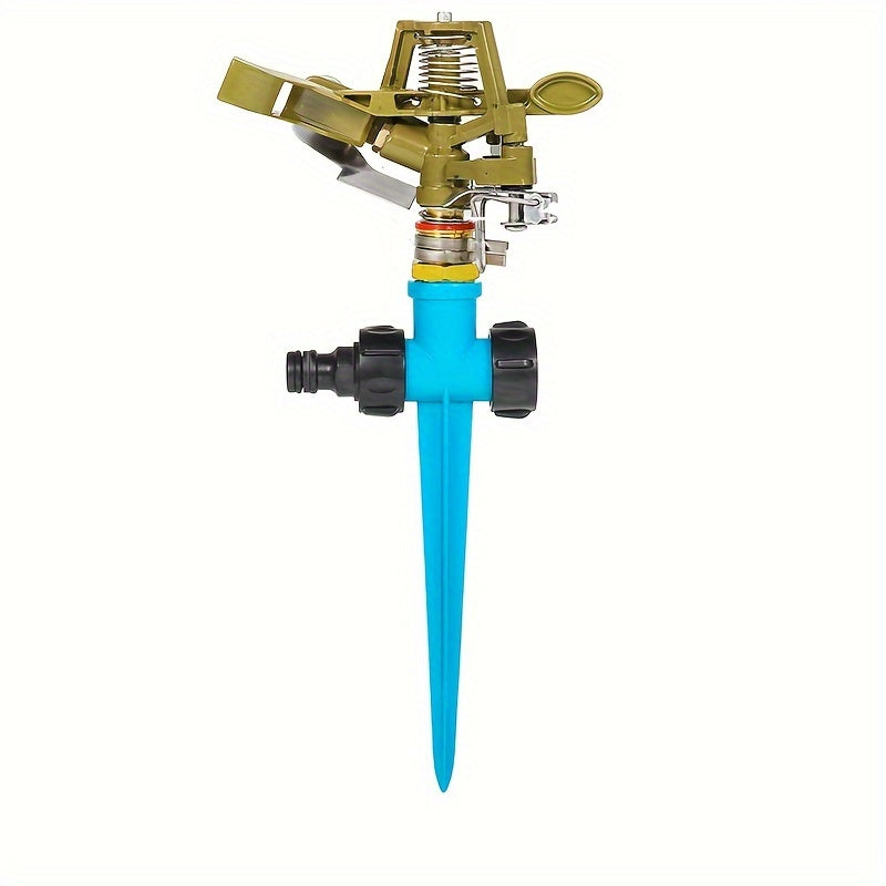 360° Rotating Zinc Alloy Lawn Sprinkler Head with Adjustable Arm & Spray Nozzle - Durable Garden Irrigation Tool for Even Water Distribution, Yard & Field Coverage, Sprinklers for Lawn TARHUS