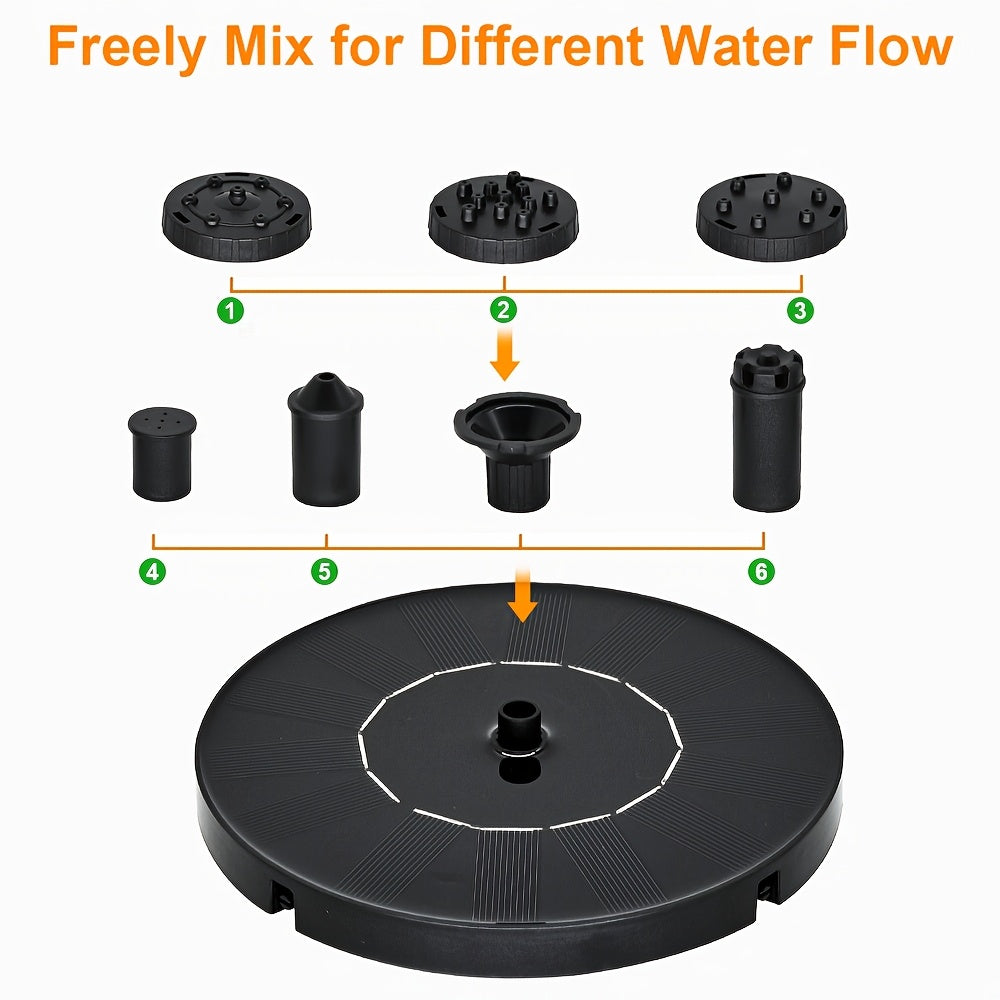 Solar Fountain Pump for Bird Baths & Ponds – Solar Powered, Eco-Friendly Garden Decoration - TARHUS
