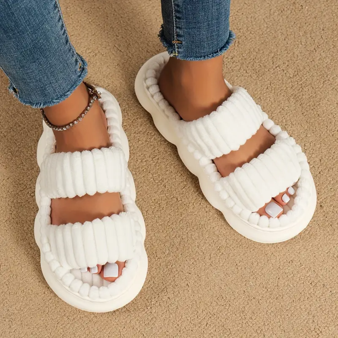 Puffy Cloud Slides for Women – Lightweight, Ergonomic Comfort Sandals - TARHUS
