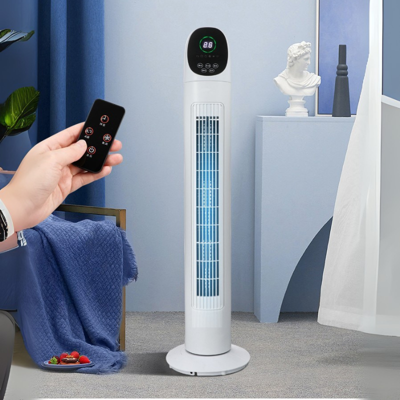 Airsten | Large Tower Fan – 80° Oscillating Bladeless Cooling with Remote & Smart Display