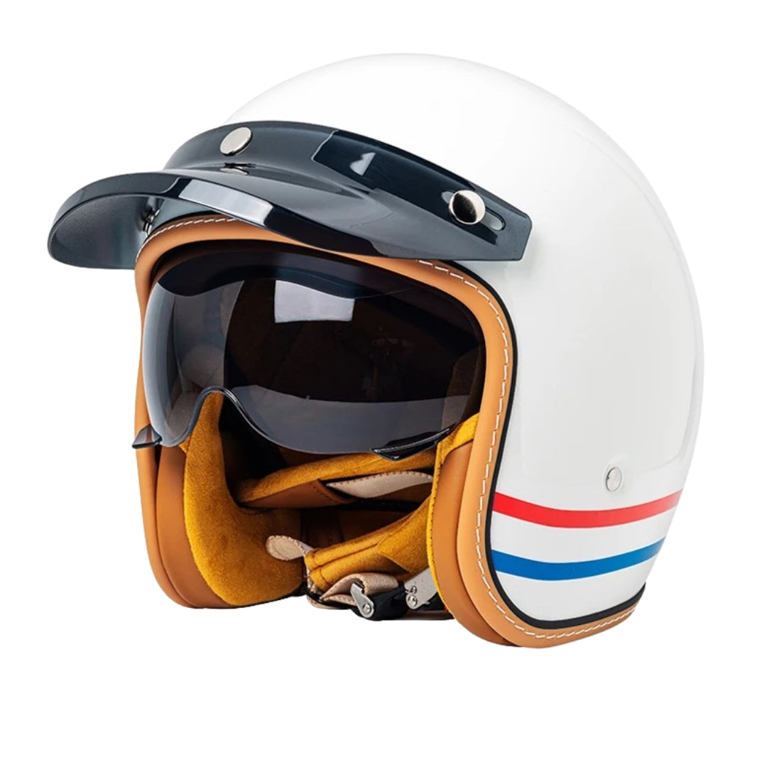 The Street King | Vintage Open Face Helmet – DOT & ECE Approved TARHUS