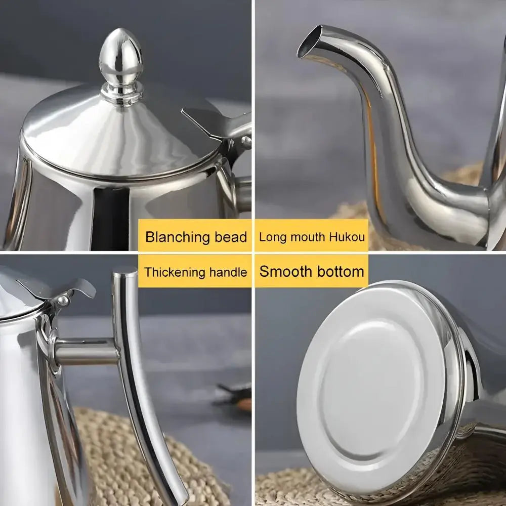 Stainless Steel Tea Kettle | Built-In Filter – Fast Even Heating TARHUS  Coffee & Tea