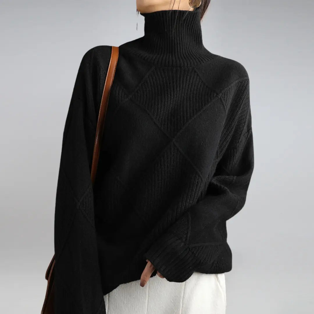 Diana - Cashmere Turtleneck Sweater - TARHUS