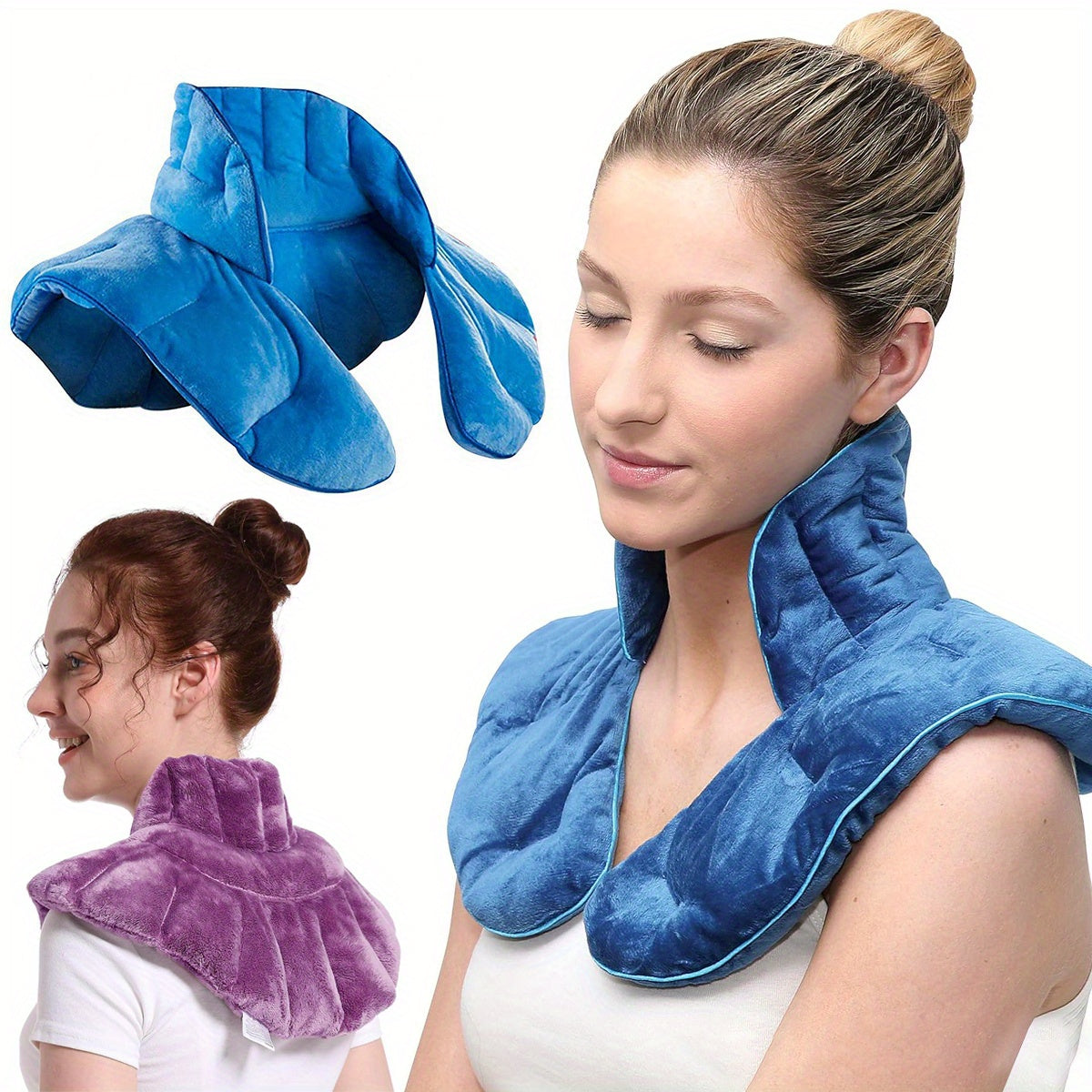 Microwavable Neck & Shoulder Heating Pad – Soft Comfort Wrap for Relaxation TARHUS