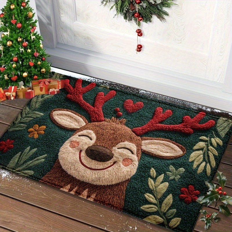 Christmas Reindeer Door Mat – Soft, Durable & Festive | MerryStep TARHUS