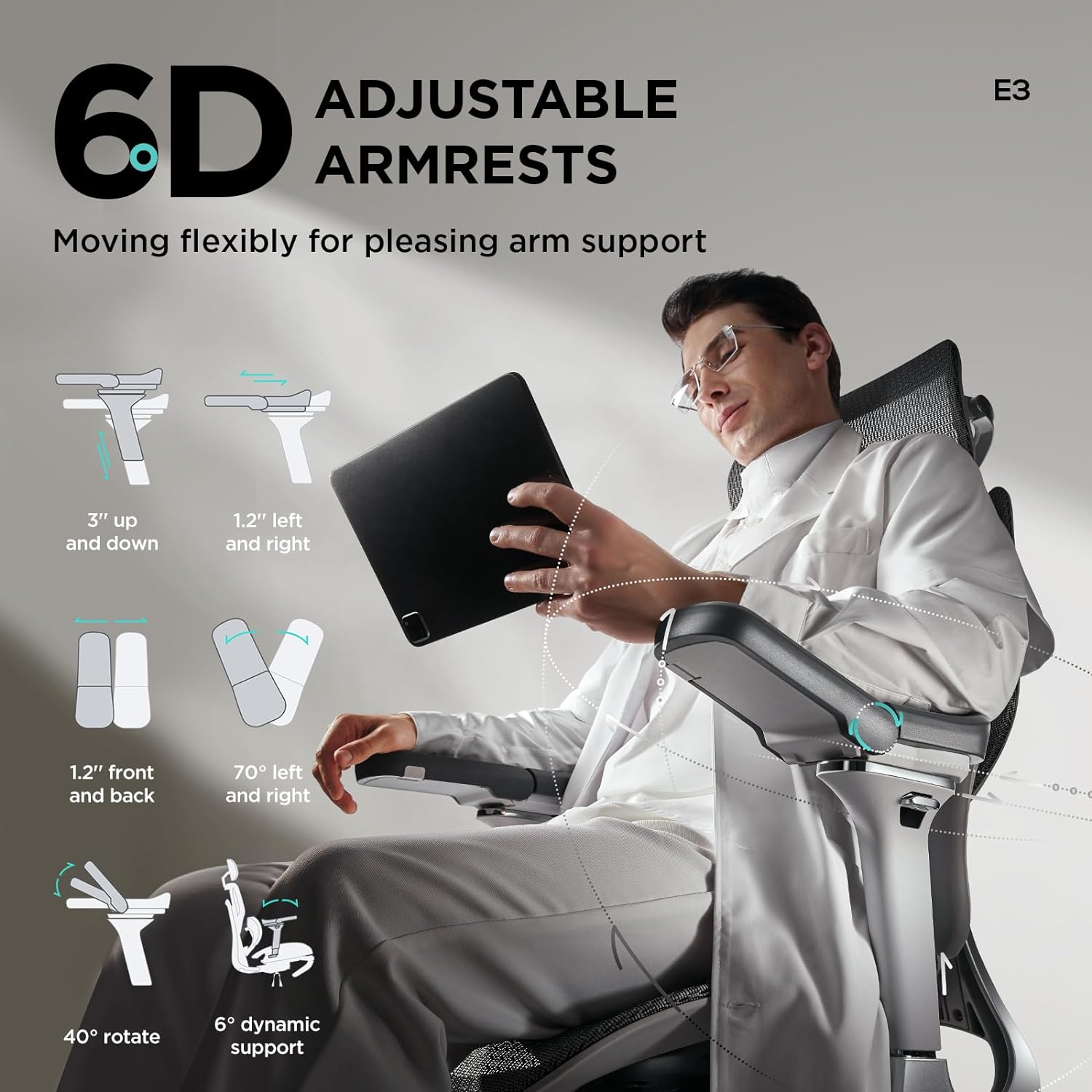 Pro Ergonomic Chair with Footrest