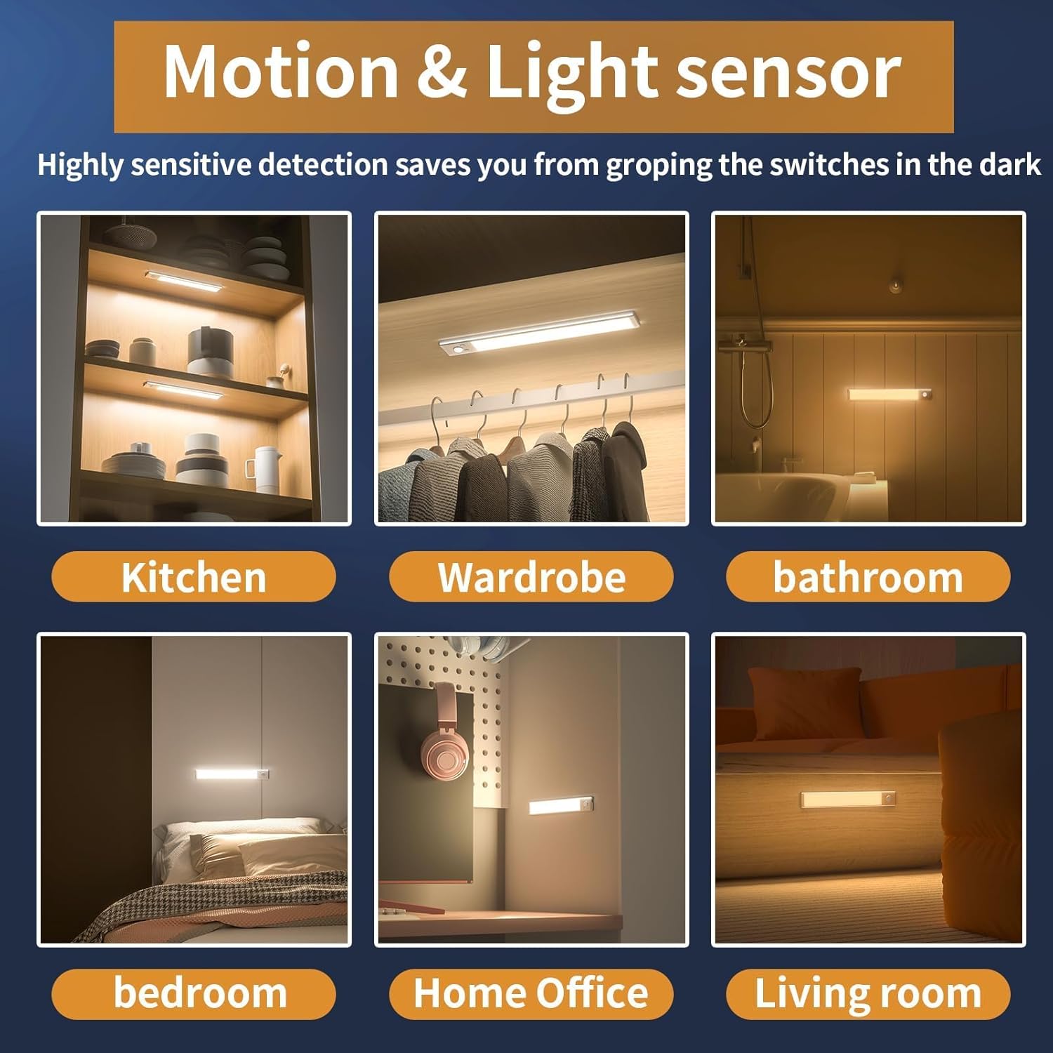 Motion Sensor Light Bar – Rechargeable & Smart Illumination | Glowvy TARHUS