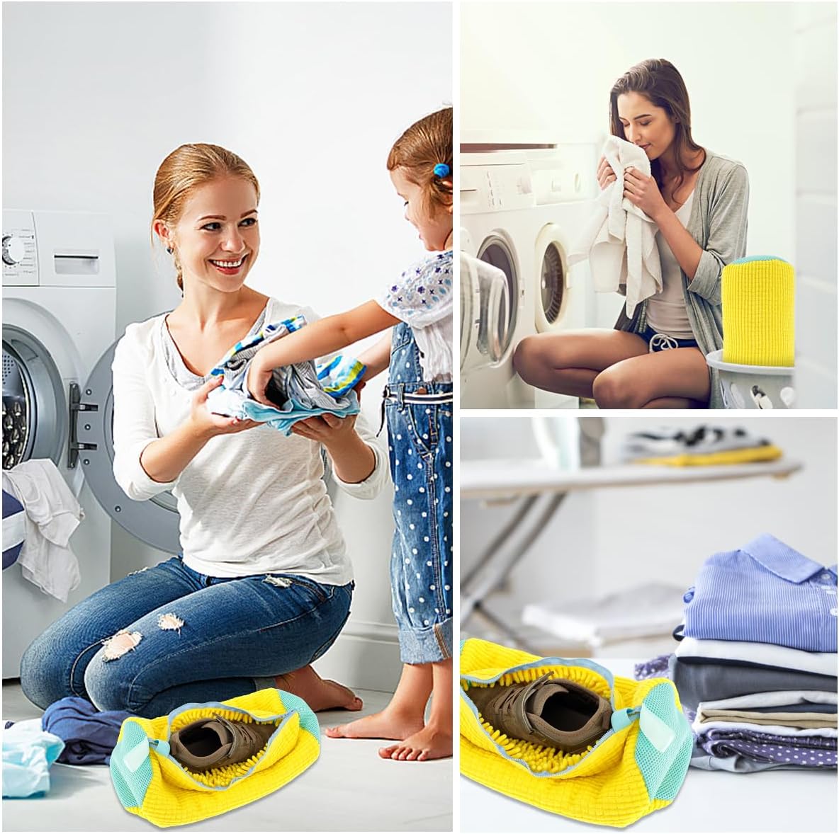 Zippered Shoe Laundry Bag – Reusable Mesh Washing Machine Bag for Sneakers, Trainers & All Shoe Types - TARHUS