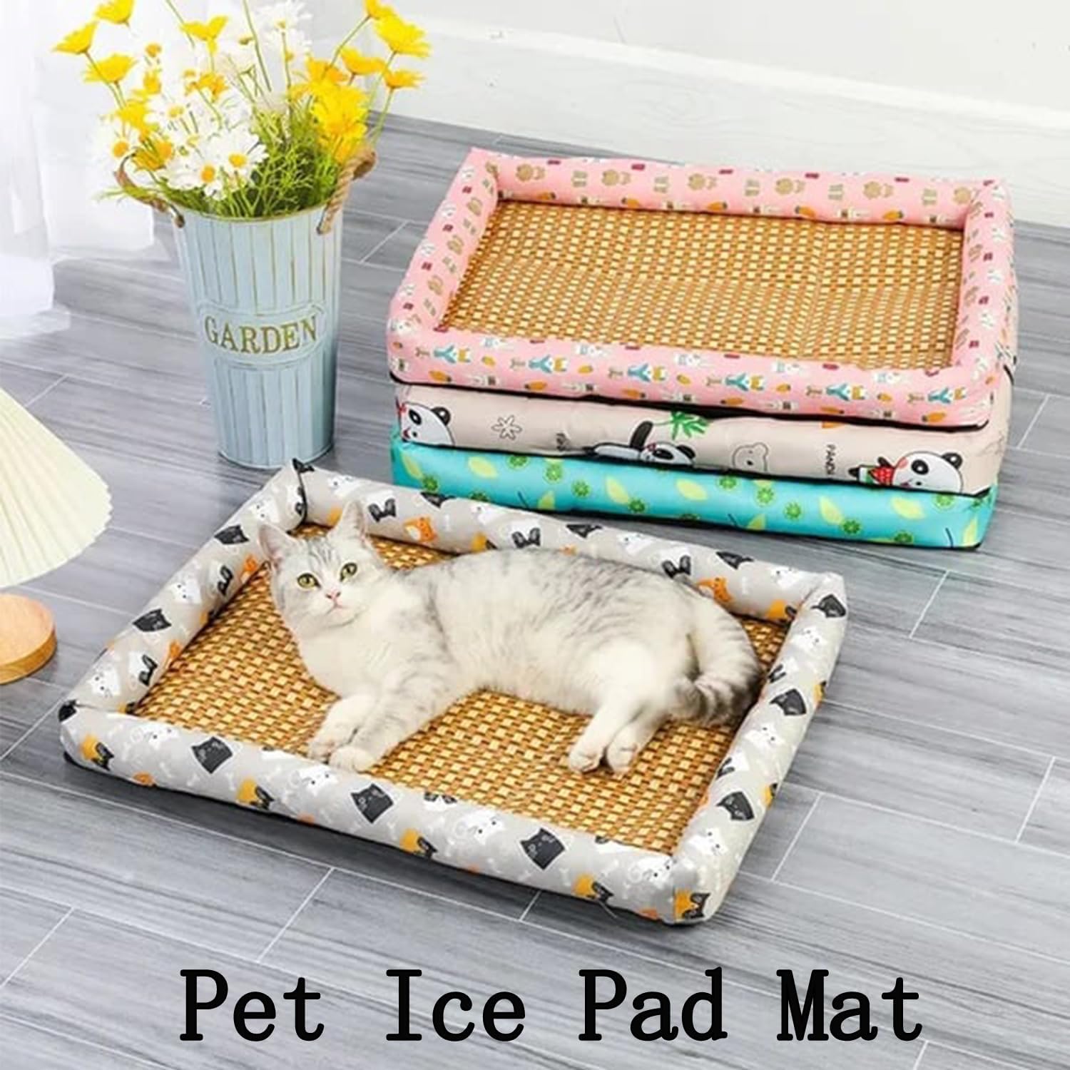 Breathable Rattan Cooling Pet Bed - TARHUS