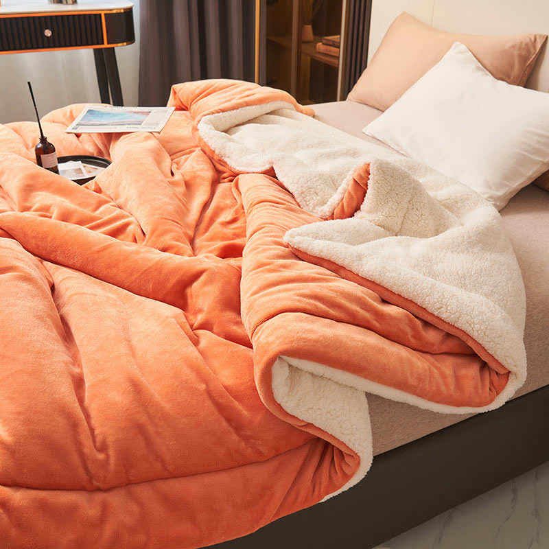 Luxury Double Velvet Throw Blanket – Ultra-Soft Solid Color Fleece Blanket for Sofa, Bed & Couch - TARHUS