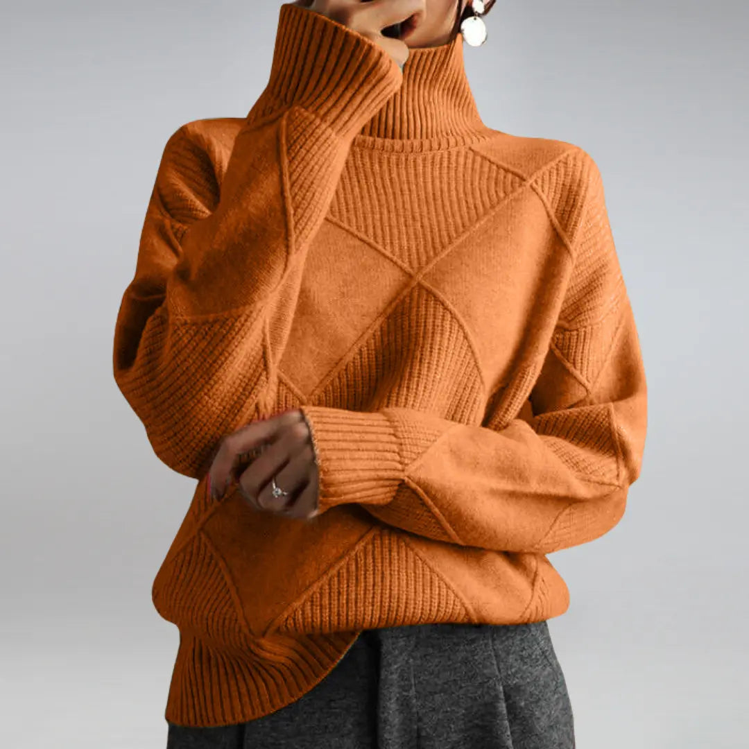 Diana - Cashmere Turtleneck Sweater - TARHUS