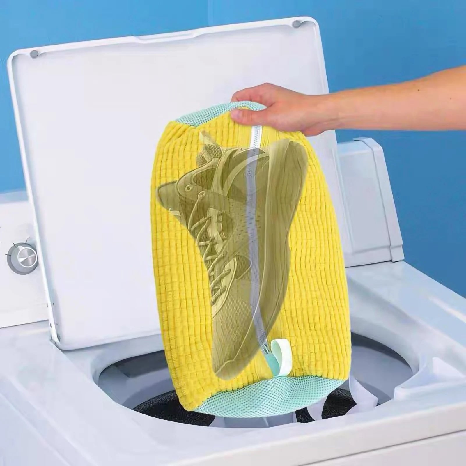 Zippered Shoe Laundry Bag – Reusable Mesh Washing Machine Bag for Sneakers, Trainers & All Shoe Types - TARHUS