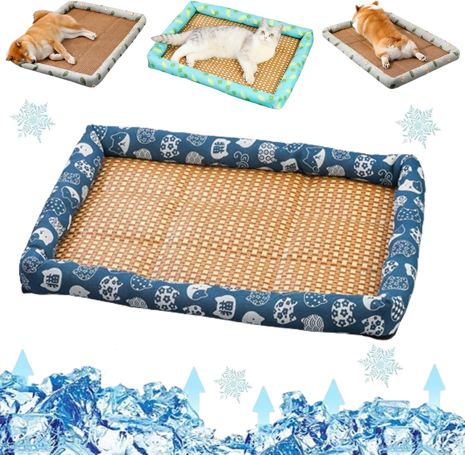 Breathable Rattan Cooling Pet Bed - TARHUS