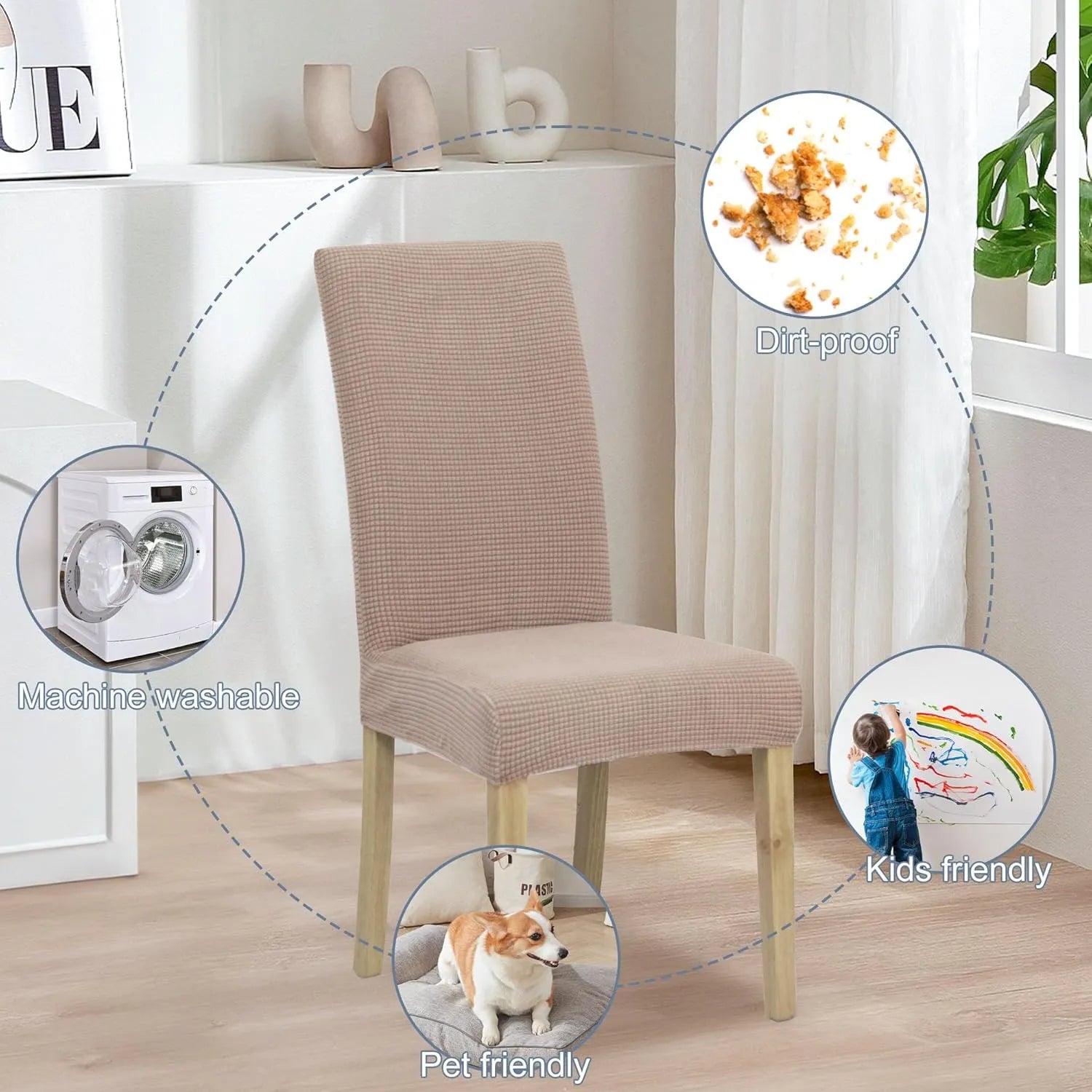 Waterproof Chair Cover – Stretchy Slipcover for Office, Study & Gaming Chairs - TARHUS