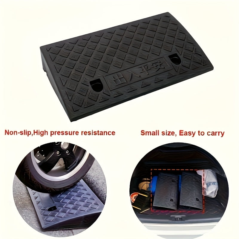 Portable Threshold Ramp for Wheelchairs, Pets & Cars - Non-Slip Rubber Entry Ramp for Steps, Doors & Walkways TARHUS