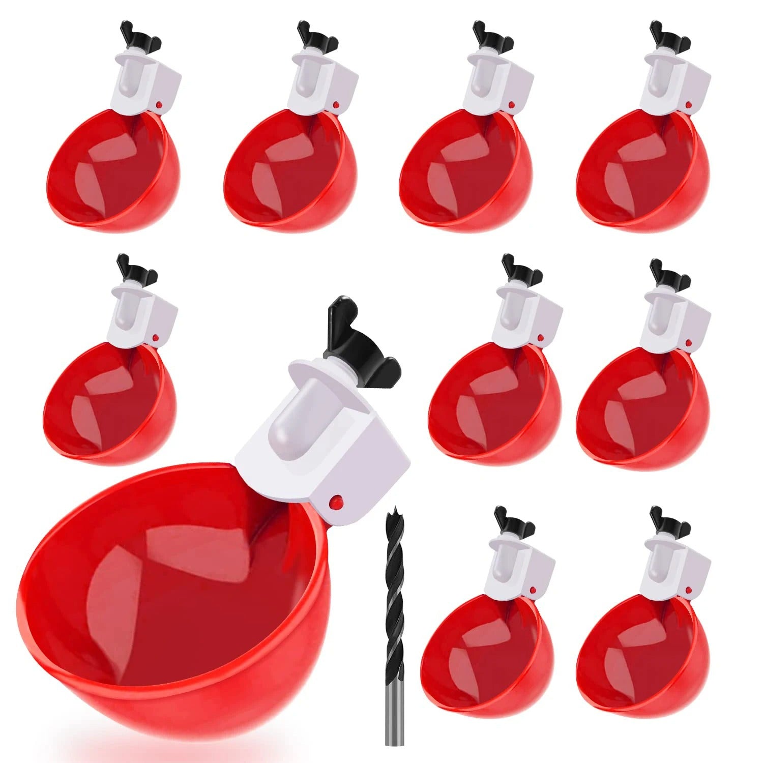 10 Pcs Chicken Waterer Nipples – Automatic Poultry Drinker Nozzles for Hens, Ducks & Quail, Leak-Proof Design - TARHUS