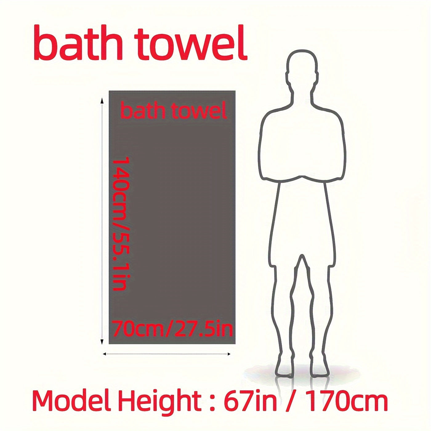 2pcs Bamboo Bath Towel Set – Soft, Quick-Drying & Skin-Friendly - TARHUS