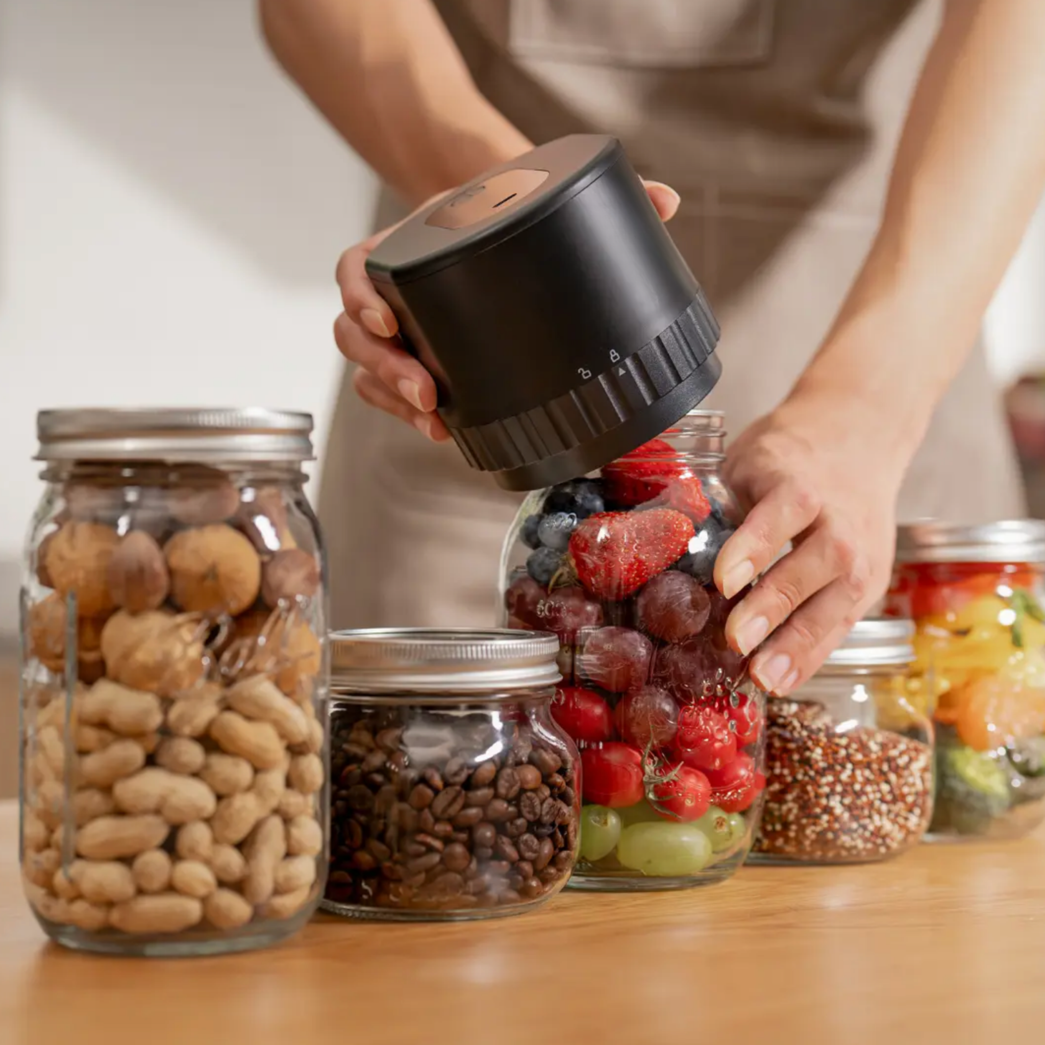 AirLock: Mason Jar Vacuum Sealer Kit